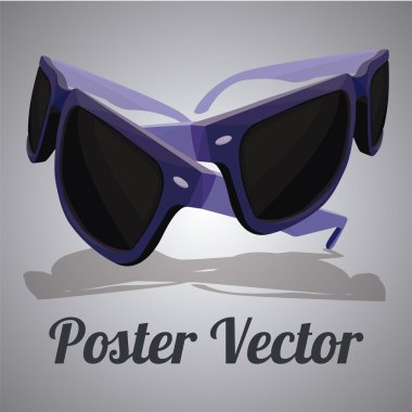 Güneş gözlük illüstrasyon renk arka plan üzerinde