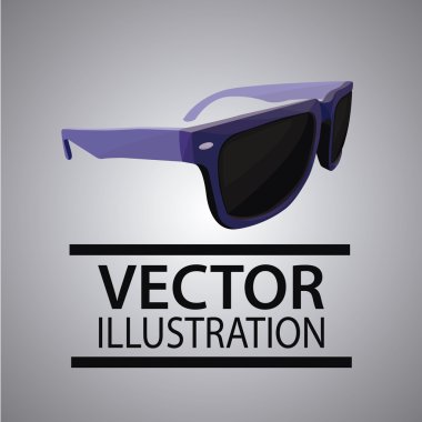 Güneş gözlük illüstrasyon renk arka plan üzerinde