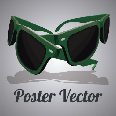 Güneş gözlük illüstrasyon renk arka plan üzerinde