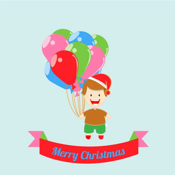 Navidad Ilustración sobre fondo de color — Vector de stock