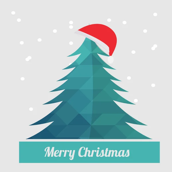 Illustration de Noël sur fond de couleur — Image vectorielle