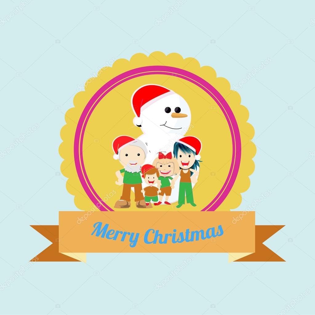クリスマス イラスト背景色上 — ストックベクター © paularigo #58620101