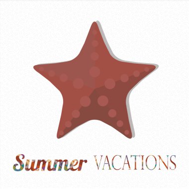 yaz tatil illüstrasyon renk arka plan üzerinde