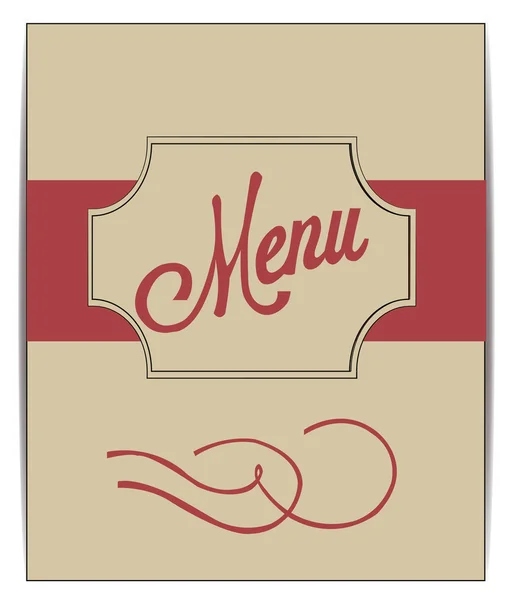 Illustration de menu sur fond couleur — Image vectorielle