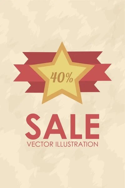 Verkaufsstempel Illustration über farbigem Hintergrund — Stockvektor