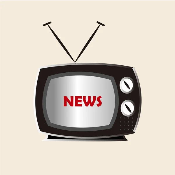 Новости на экране телевизора — стоковый вектор