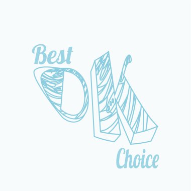 Tamam deforme kelime beyaz renk arka plan üzerinde