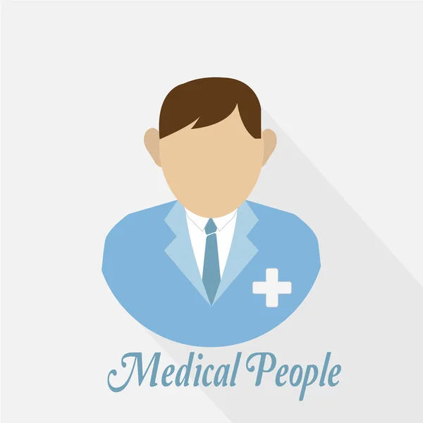 Personas médicas - hombre — Archivo Imágenes Vectoriales