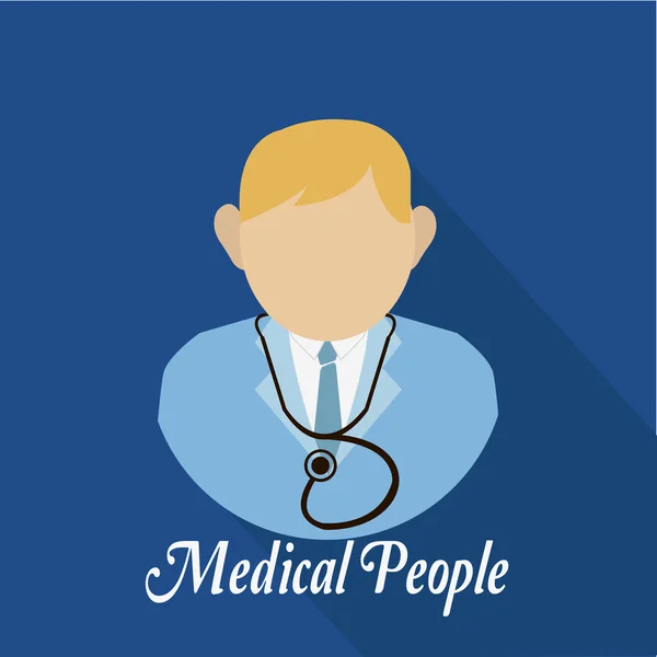 Tıbbi insanlar - doktor — Stok Vektör