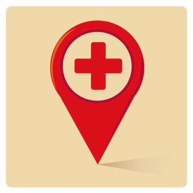 Renk arka plan üzerinde GPS Navigator