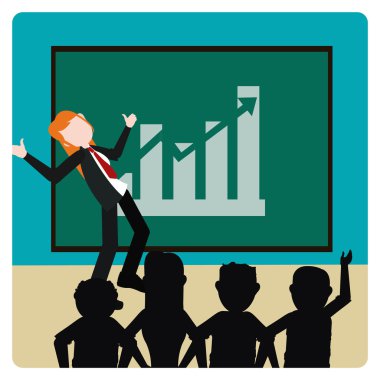 Eğitim illüstrasyon renk arka plan üzerinde