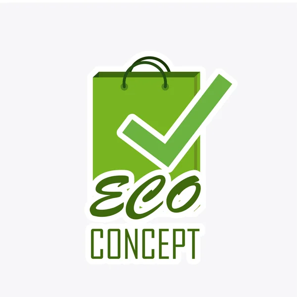 Eco concept icons, vektordesign. — Stockvektor