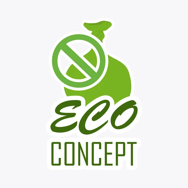 Icônes eco concept, design vectoriel . — Image vectorielle