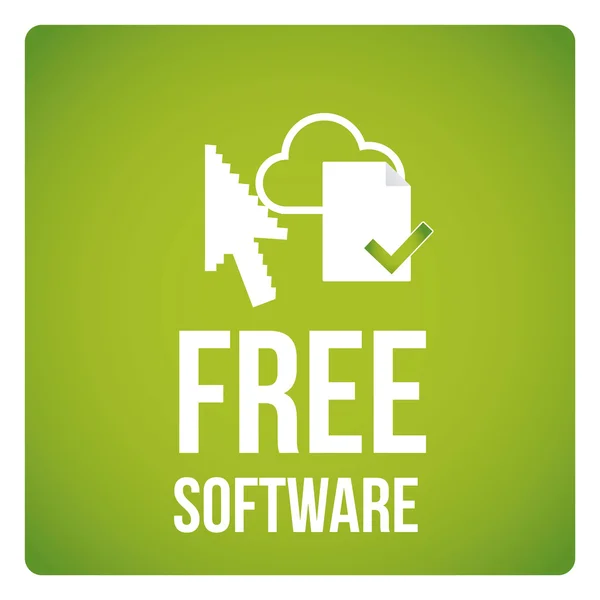 Designvektor für freie Software — Stockvektor