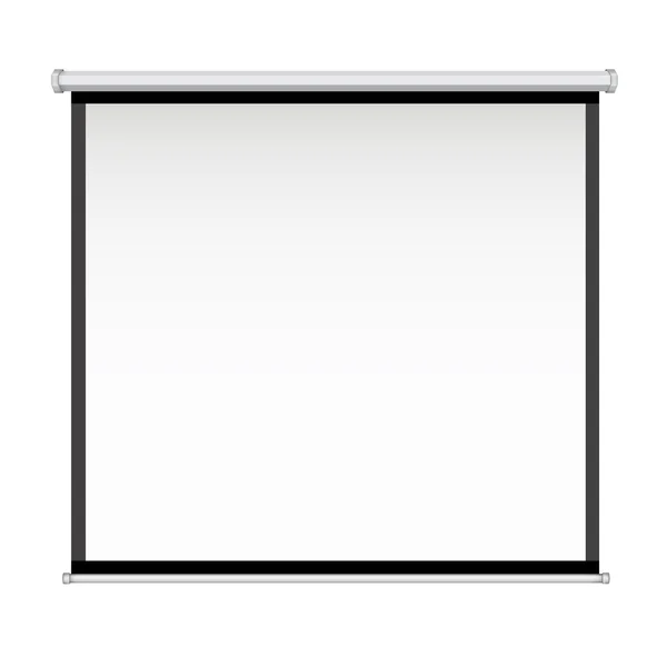 Projector screen on white background — Stock Photo, Image