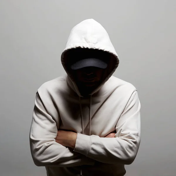 Person Hood Boy Hooded Sweatshirt Man Hat — Stock Photo, Image