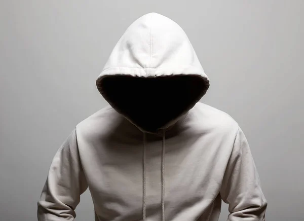 Man Hood Boy Hooded Sweatshirt Male Portrait — Stock Photo, Image