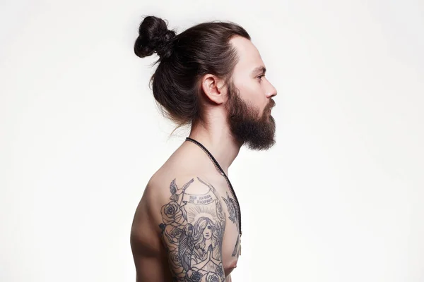 머리가 턱수염 사기꾼 — 스톡 사진