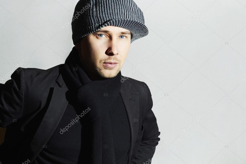 Beau spring Au Foulard ChapeauMan La Mode Homme NoirStylish Boy AR54jL