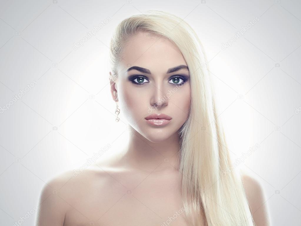 Sexy young Woman.Beauty Girl.Hairstyle and Make-up