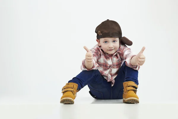 Little boy.stylish kid in suit. fashion children.funny child — Stock Photo, Image