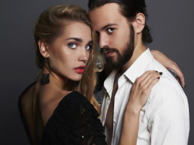 güzel couple.stylish kadın ve man.beauty Kız ve erkek together.love,valentine