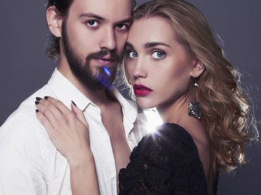 güzel couple.stylish kadın ve man.beauty Kız ve erkek together.love,valentine