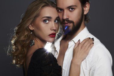 güzel couple.stylish kadın ve man.beauty Kız ve erkek together.love,valentine