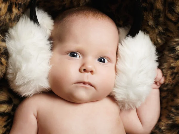 Newborn baby.funny little child — Stock Photo, Image