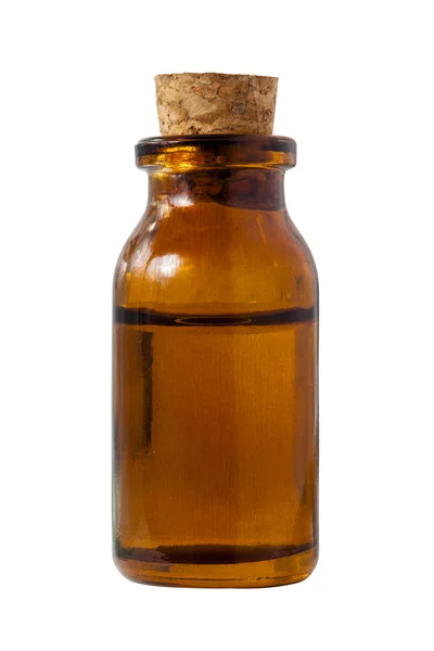 브라운 색상 오래 된 약 종 상 병 — 스톡 사진