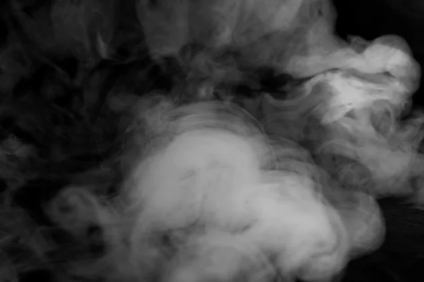 Abstraktní Mlha Nebo Kouř Přesunout Pozadí Černé Barvy — Stock fotografie