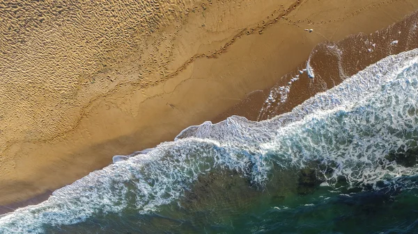 Sea Beach with Waves From the Air — Stock Photo, Image