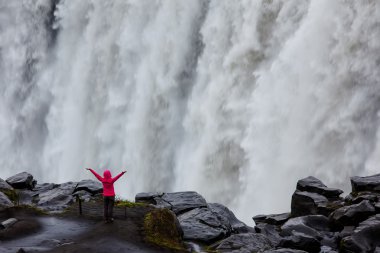 güzel İzlanda şelale.