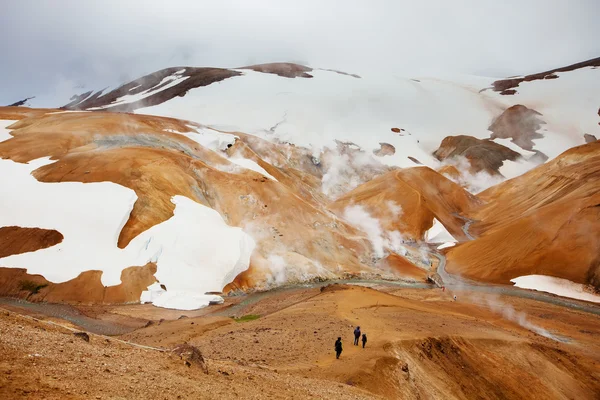 Iceland geothermal hot spring field Kerlingafjoll, Iceland — Stock Photo, Image