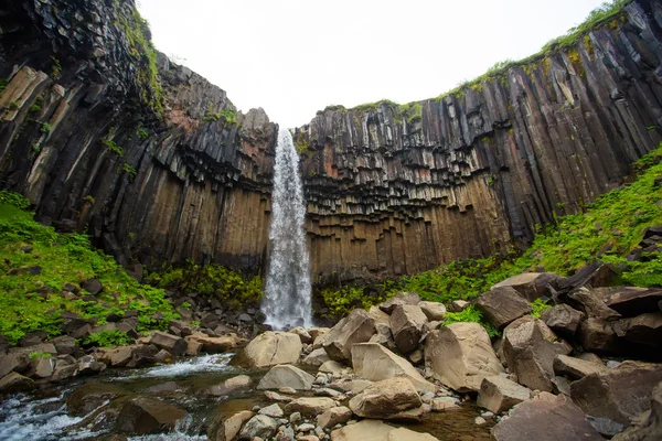 Μεγάλο Πανέμορφο Καταρράκτη Ισλανδικά — Φωτογραφία Αρχείου