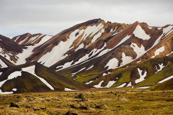 Landmannalaugar - дивовижний краєвид в Ісландії — стокове фото