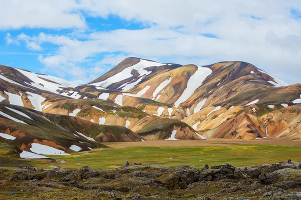 Landmannalaugar - дивовижний краєвид в Ісландії — стокове фото