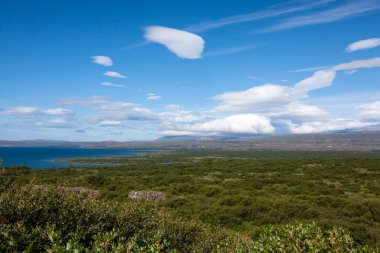 İzlanda ovaları yaz aylarında görüntülemek