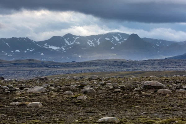 View at one of Laki volcano caldera in mountains of Iceland — Stock Photo, Image