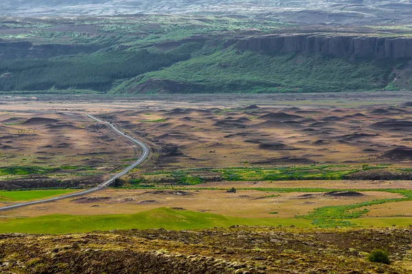 İzlanda ovaları yaz aylarında görüntülemek — Stok fotoğraf