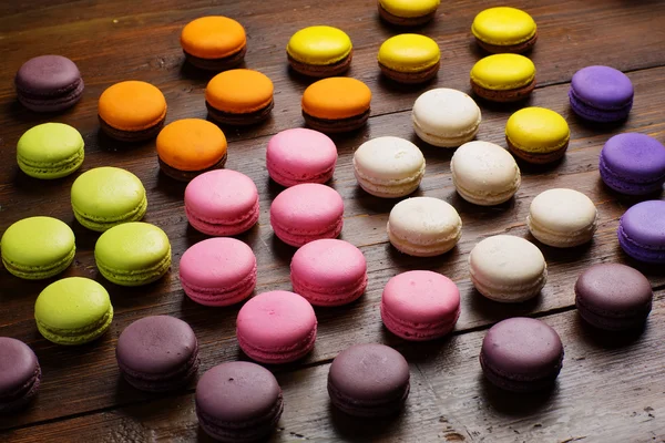 Un macaron - confiserie sucrée à base de meringue — Photo