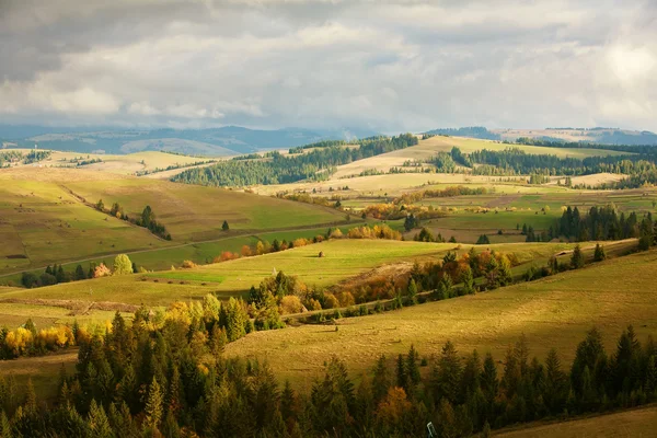 Красиві гори Карпати восени — стокове фото