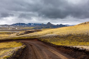İzlanda ovaları yaz aylarında görüntülemek