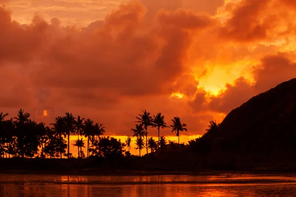 Pemandangan indah di laut India di Indonesia, Pulau Lombok — Stok Foto