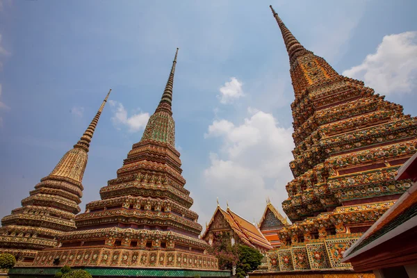 Buddhista templom, Wat Pho Bangkokban, Ázsia Thaiföld — Stock Fotó