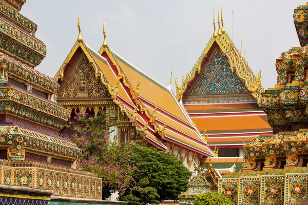 Buddhista templom, Wat Pho Bangkokban, Ázsia Thaiföld — Stock Fotó