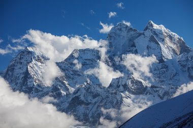 Beautiful landscape of Himalayas mountains clipart