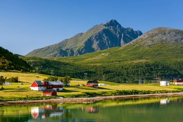 Norveç kırsal güzel manzara — Stok fotoğraf