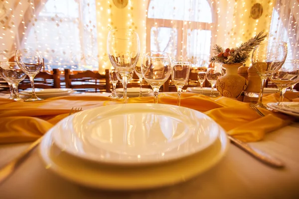 Beautifully served table in a restaurant — Stock Photo, Image