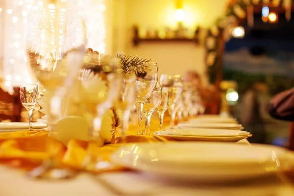 Beautifully served table in a restaurant Stock Photo